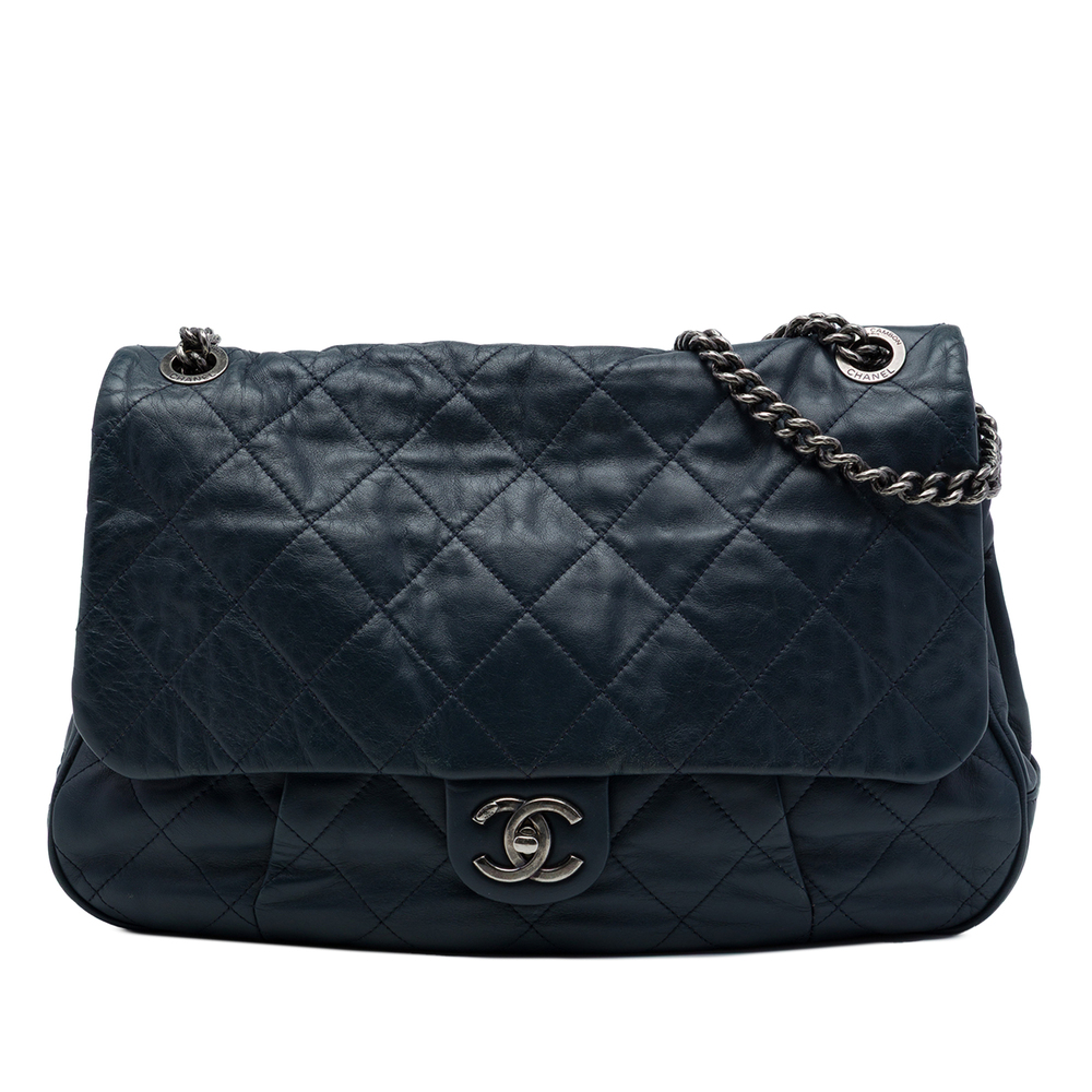 Pre-Loved Chanel Quilted Calfskin Coco Pleats Flap